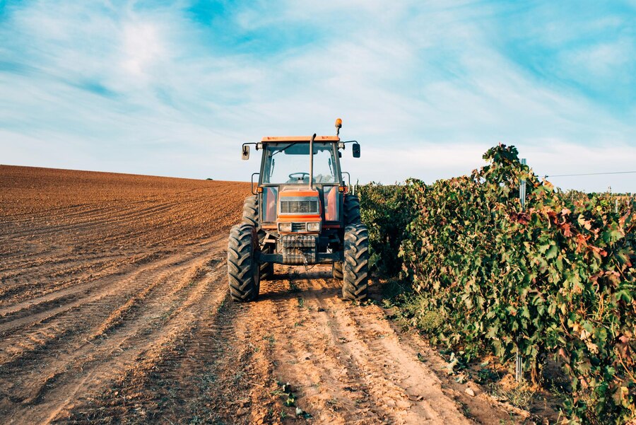 tractor vineyard